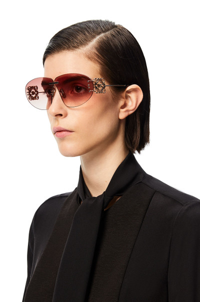 Loewe Rimless oval Anagram sunglasses outlook