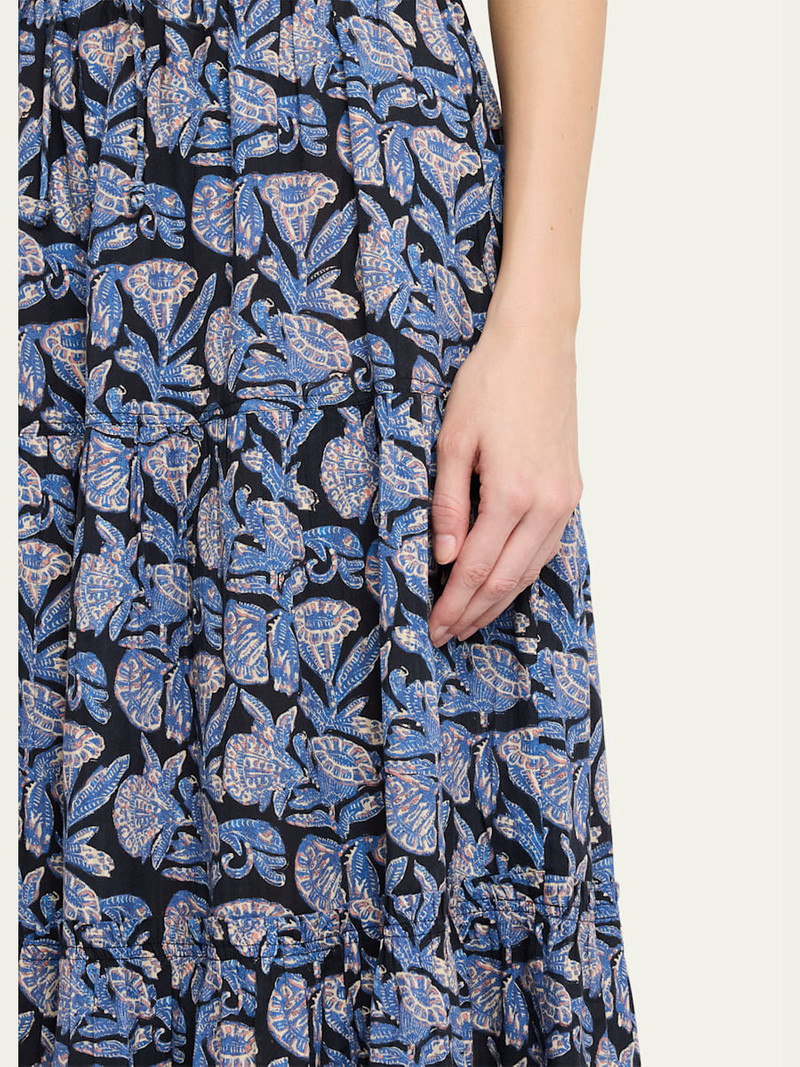 Nessa Tiered Midi Skirt 5