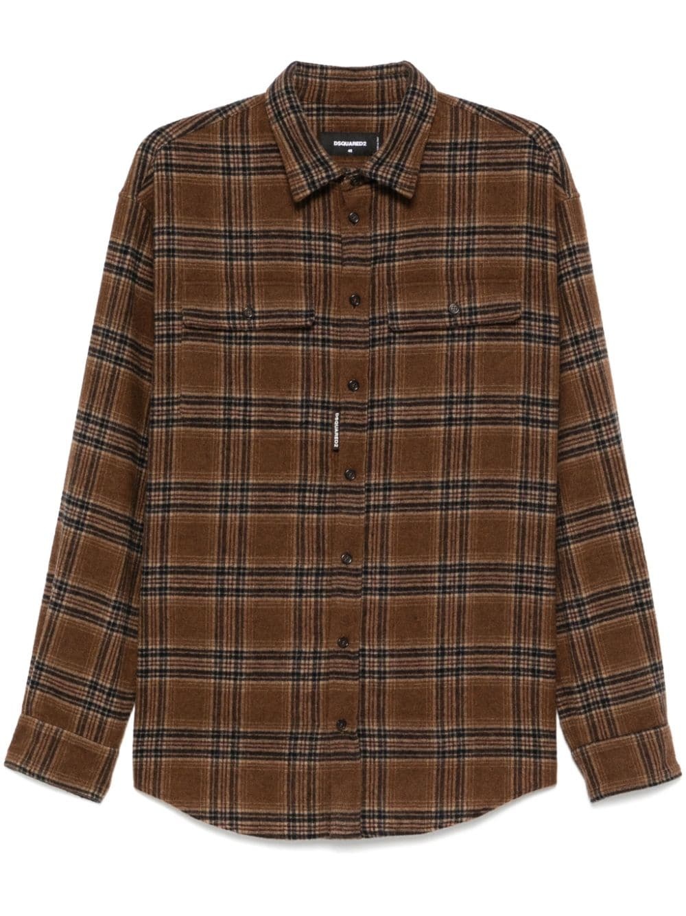 check-pattern shirt - 1