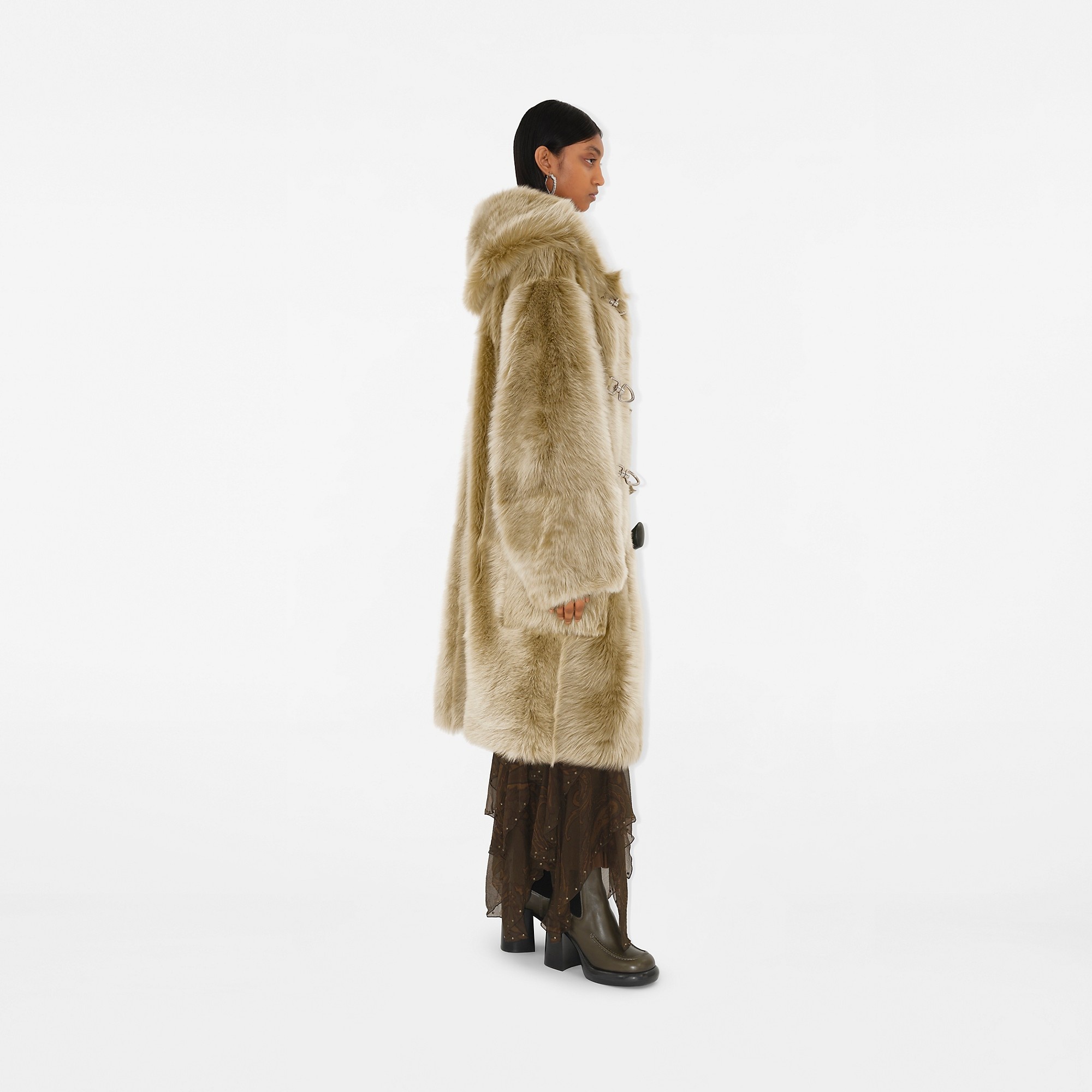 Shearling Duffle Coat - 3