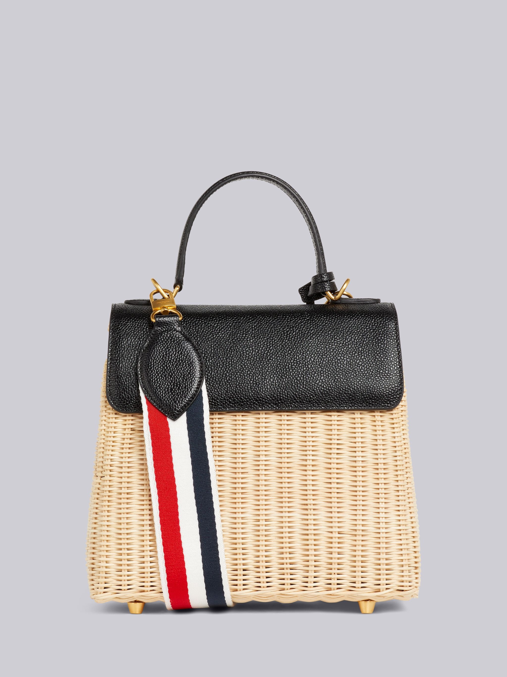 Natural Wicker Mrs. Thom Flap Crossbody Bag - 4
