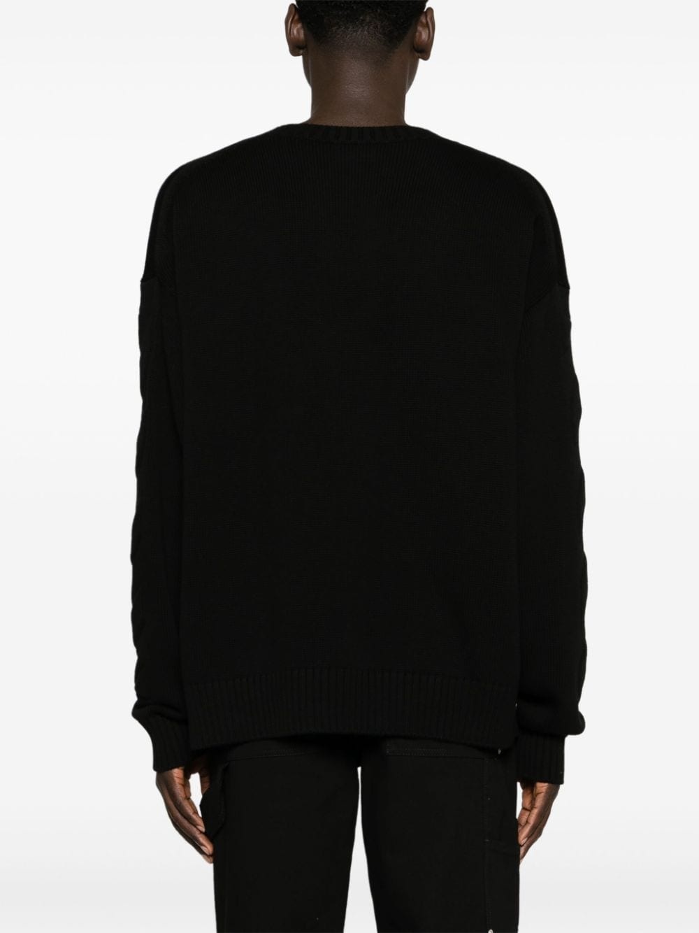 3D Diag ribbed-knit jumper - 4