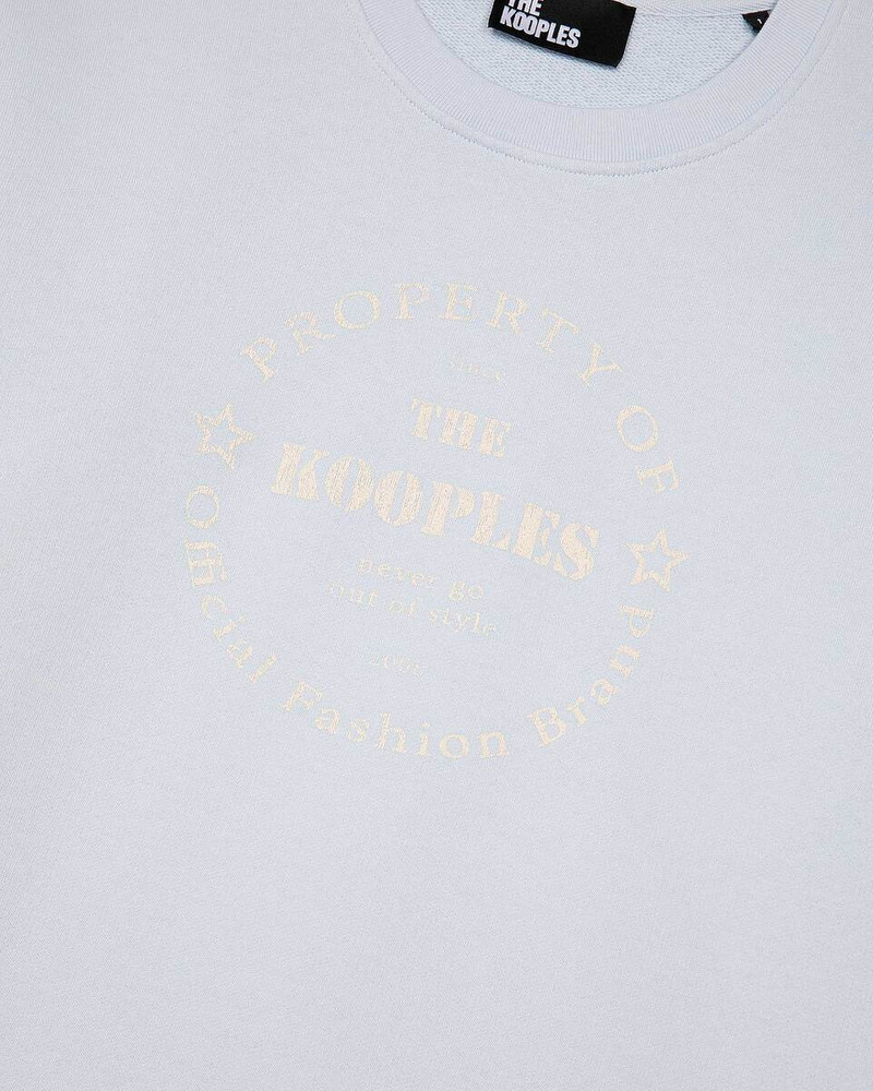 SWEATHSHIRT WITH LIGHT BLUE SCREEN PRINT 6