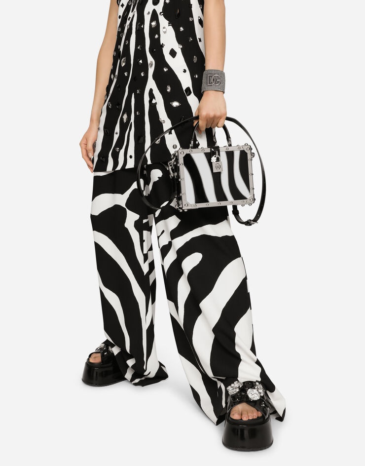 Patchwork zebra-design Dolce Box bag - 2