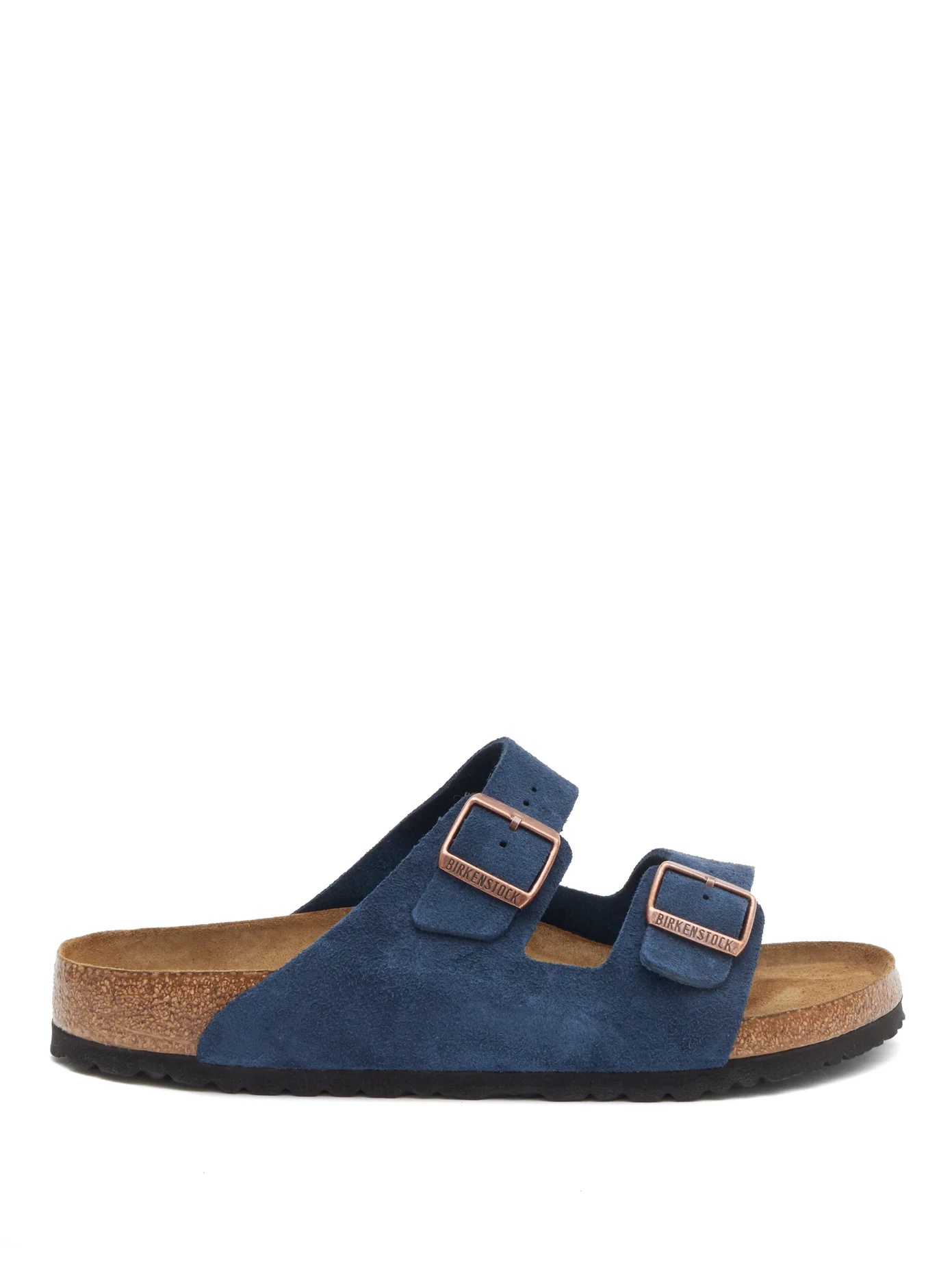 Arizona two-strap suede slides - 1