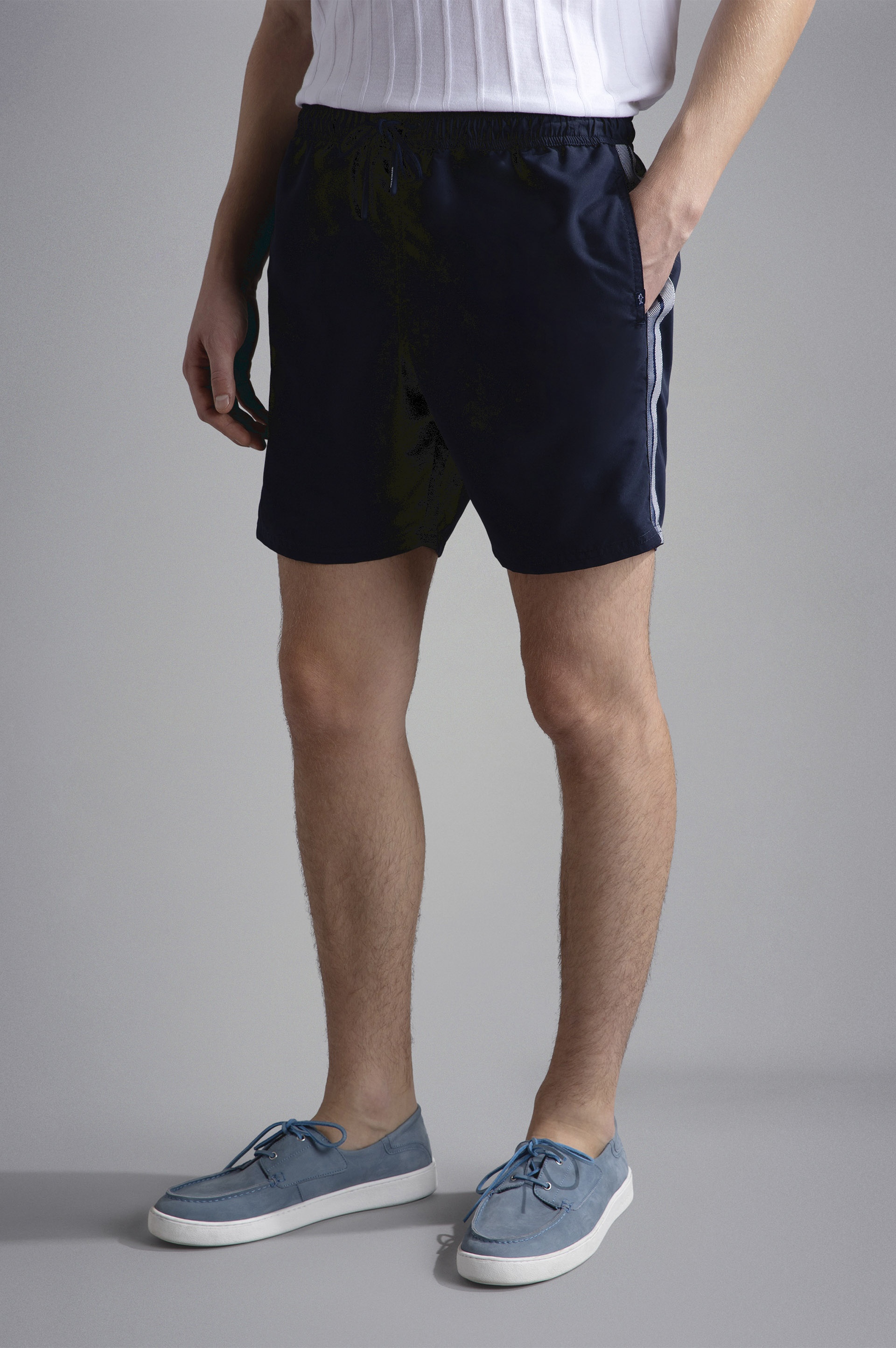 SWIM SHORTS WITH LOGO TAPE - 6