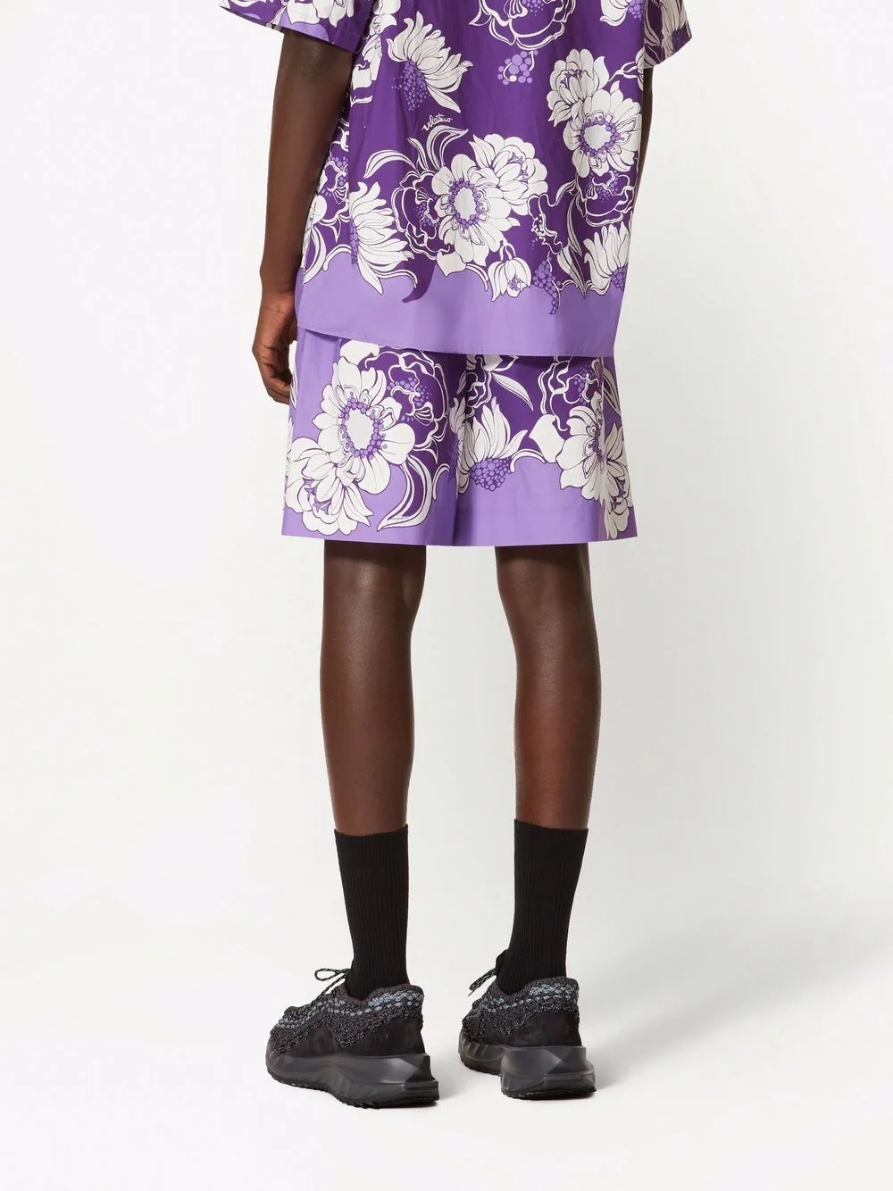 floral pattern shorts - 4