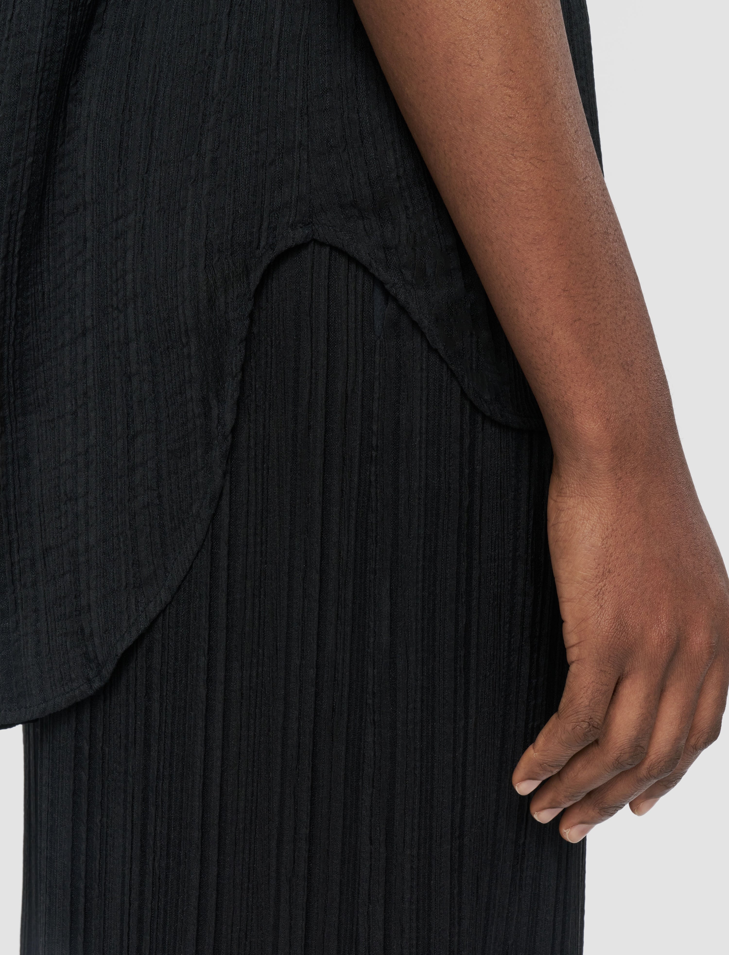 Lucien Pleat Jacquard Blouse - 6