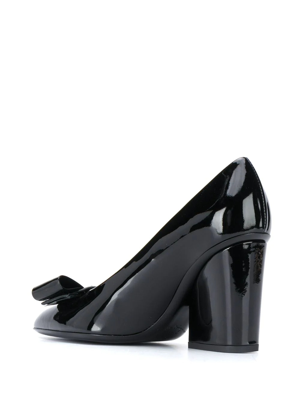 Vara Bow chunky-heel pumps - 3