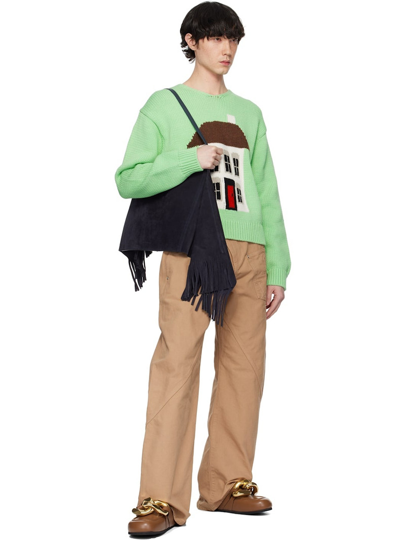JW Anderson Tan Chain Loafers outlook