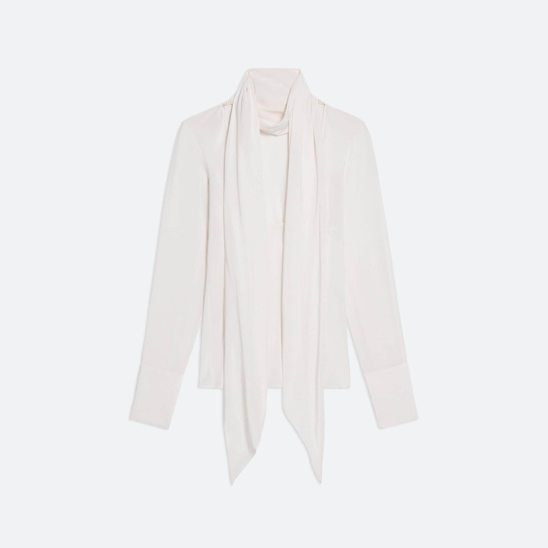 SCARF SILK BLOUSE - 1