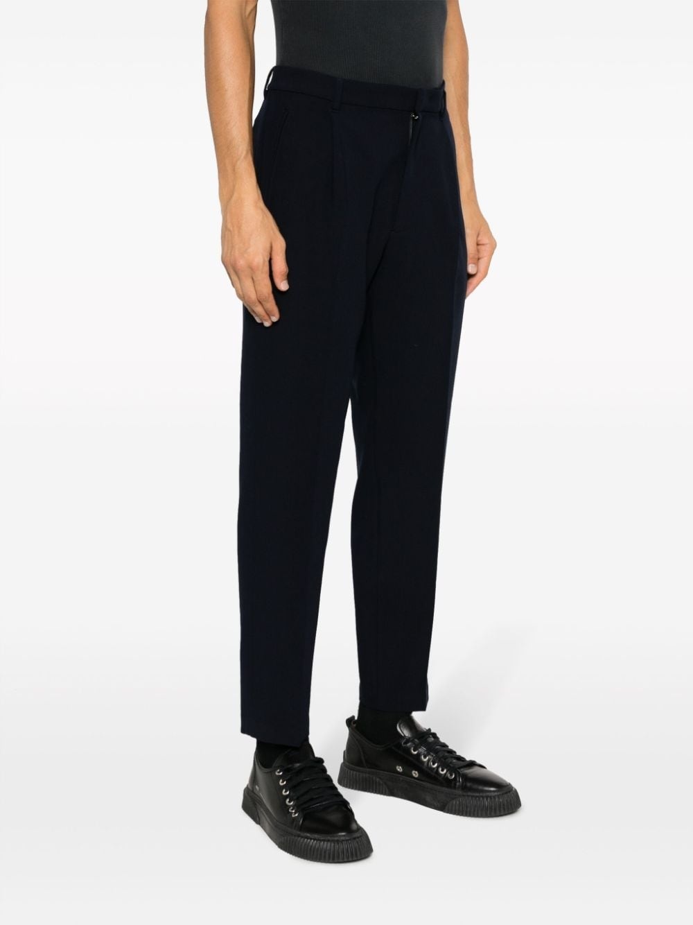 pressed-crease skinny trousers - 3