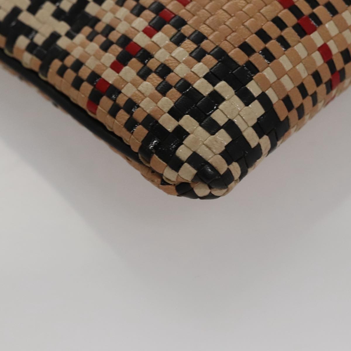 Burberry Nova Check Blue Label Hand Bag Leather Beige - 9