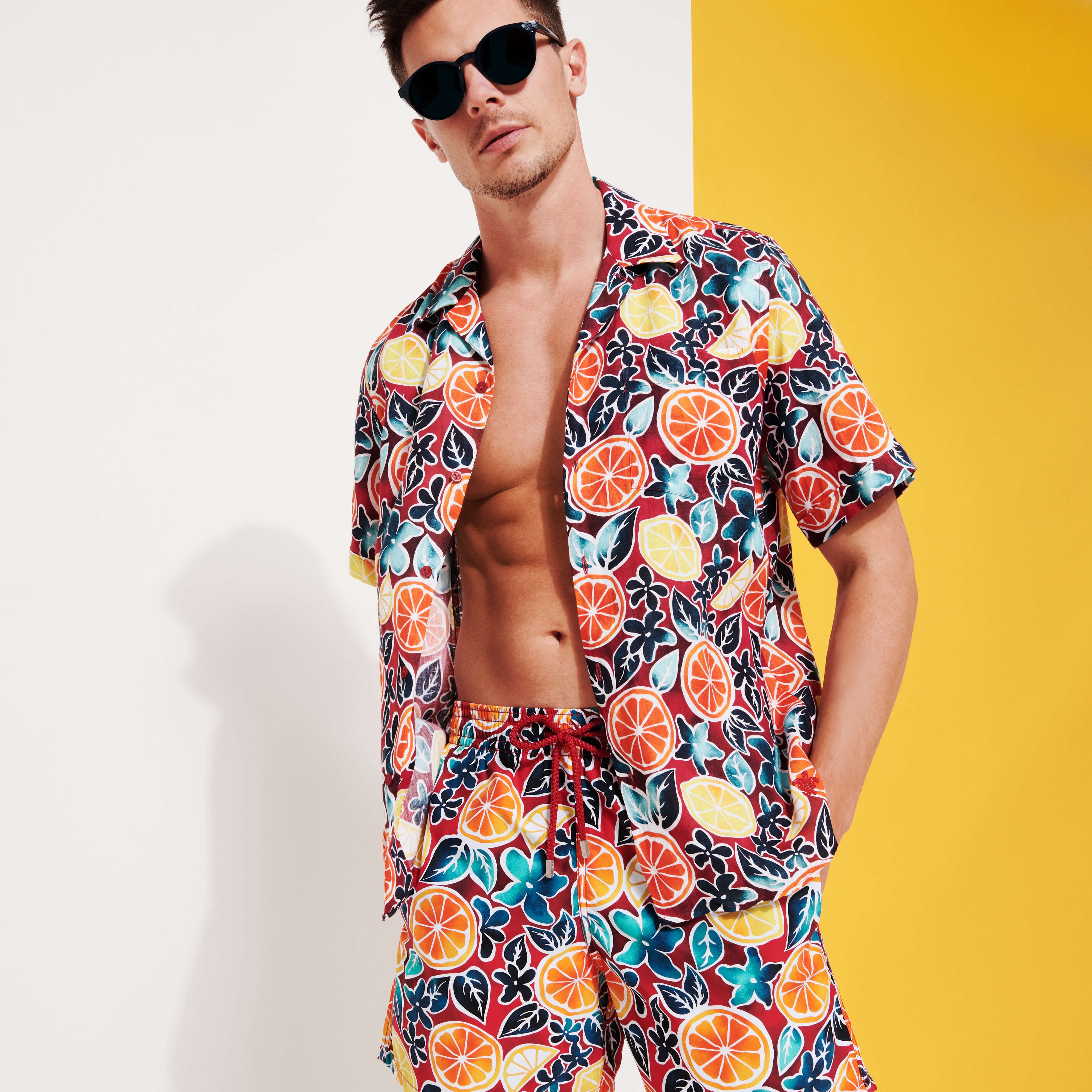 Men Swim Trunks Presse Citron - 5