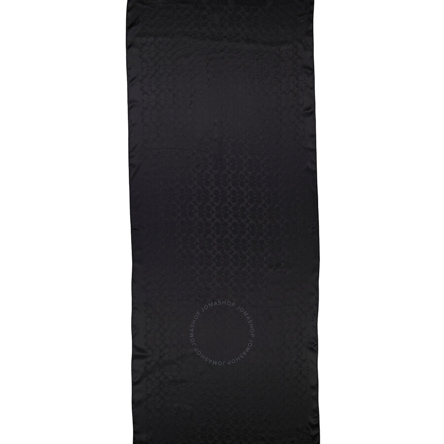 Coach Black Signature Shawl - 6