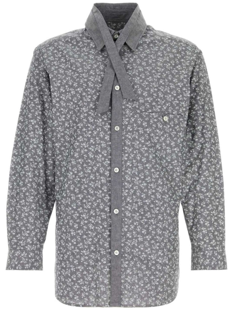 floral-print cotton shirt 1