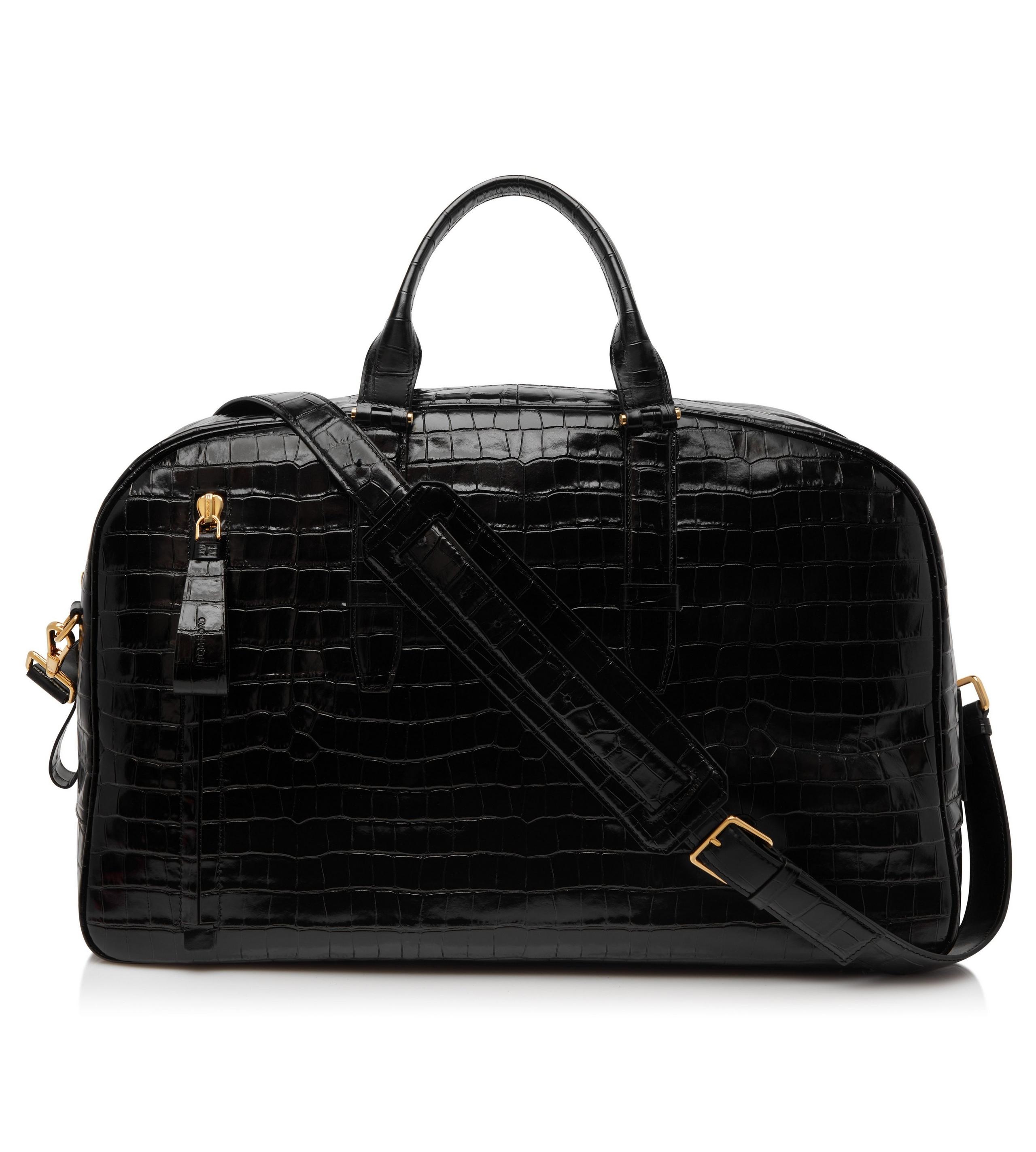 PRINTED CROC BUCKLEY BOWLING BAG - 1
