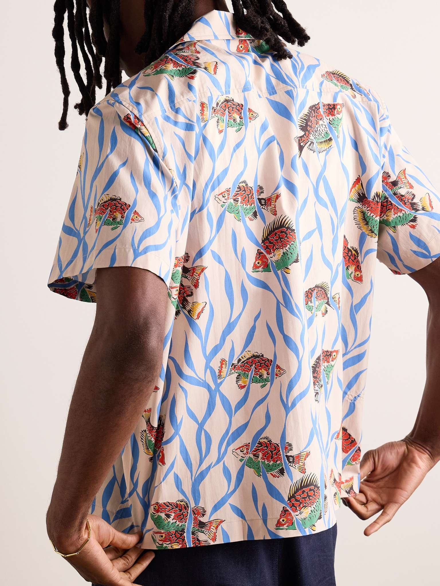 Swimmers Camp-Collar Printed Cotton Shirt - 3