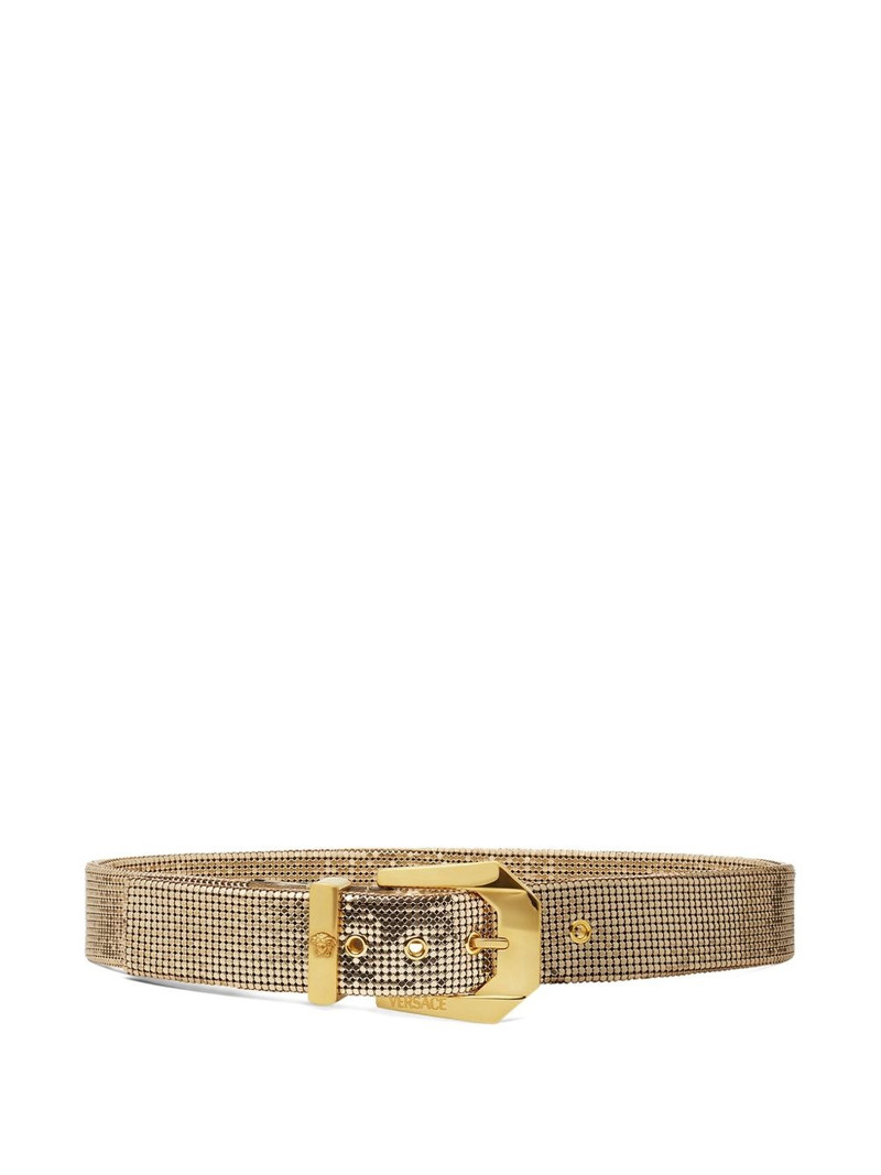 chainmail-embellished metallic belt 1
