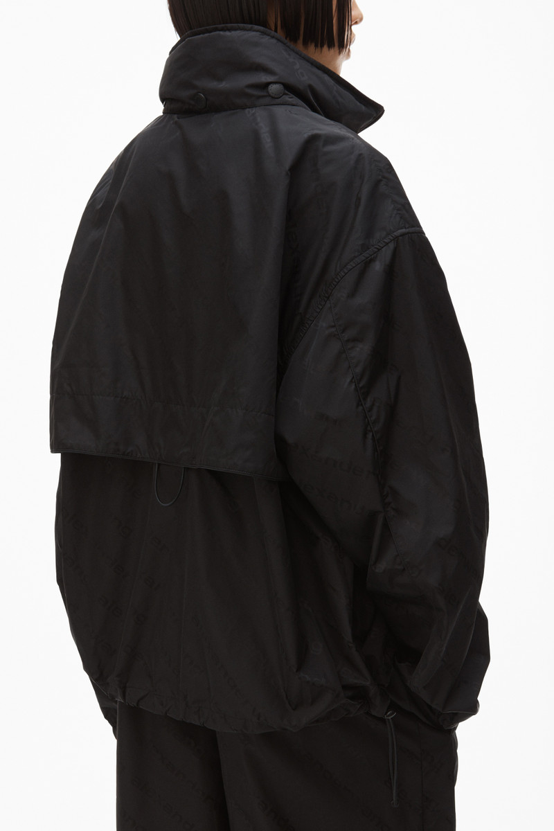 WINDBREAKER IN LOGO JACQUARD NYLON 7