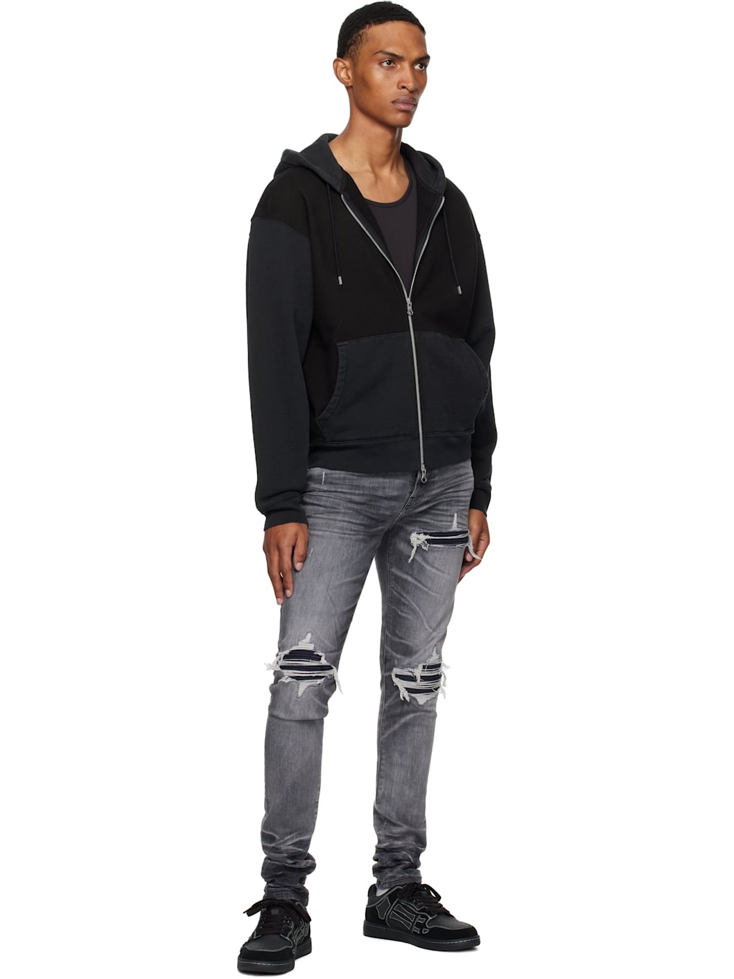 Gray Suede MX1 Jeans - 4