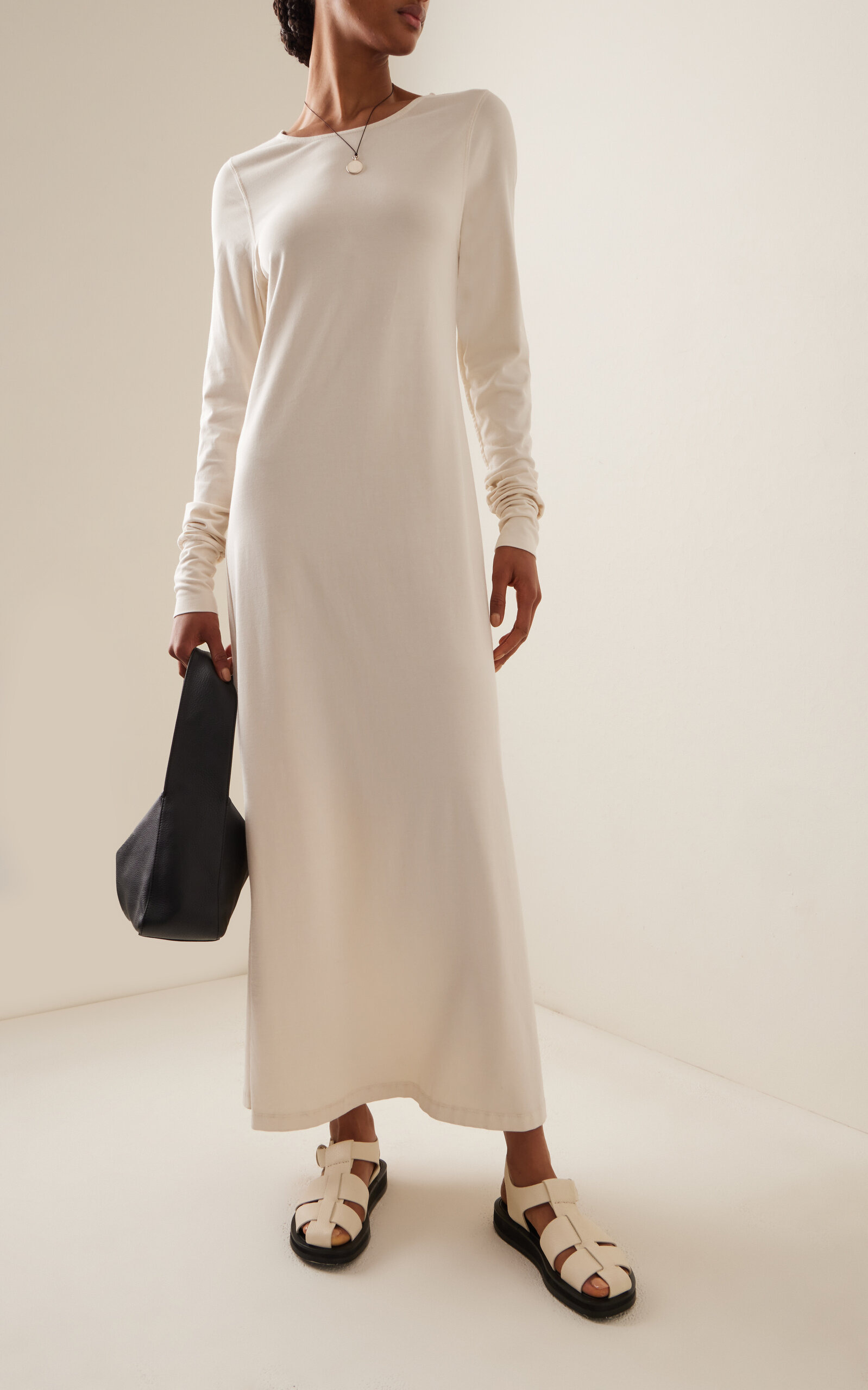 Lily Cotton Maxi Dress ivory - 2