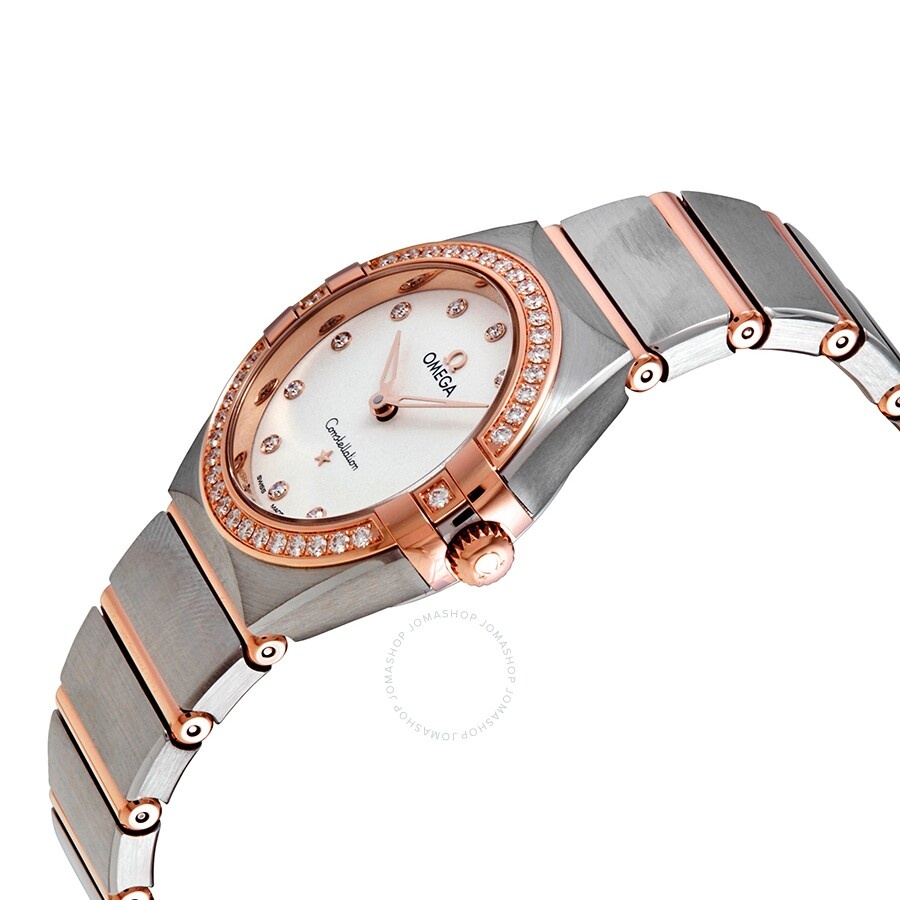 Omega Constellation Manhattan Quartz Diamond Silver Dial Ladies Watch 131.25.28.60.52.001 - 2