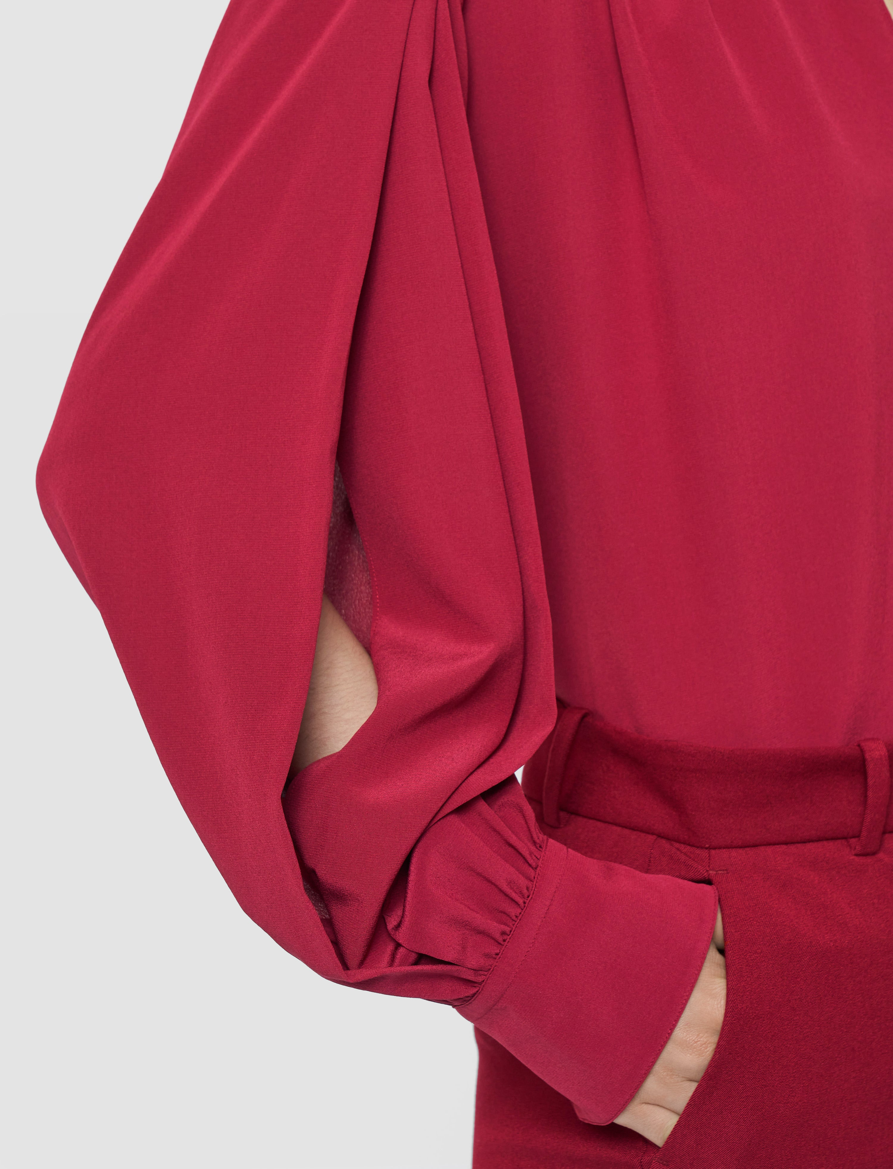 Blondel Crepe de Chine Silk Blouse - 4