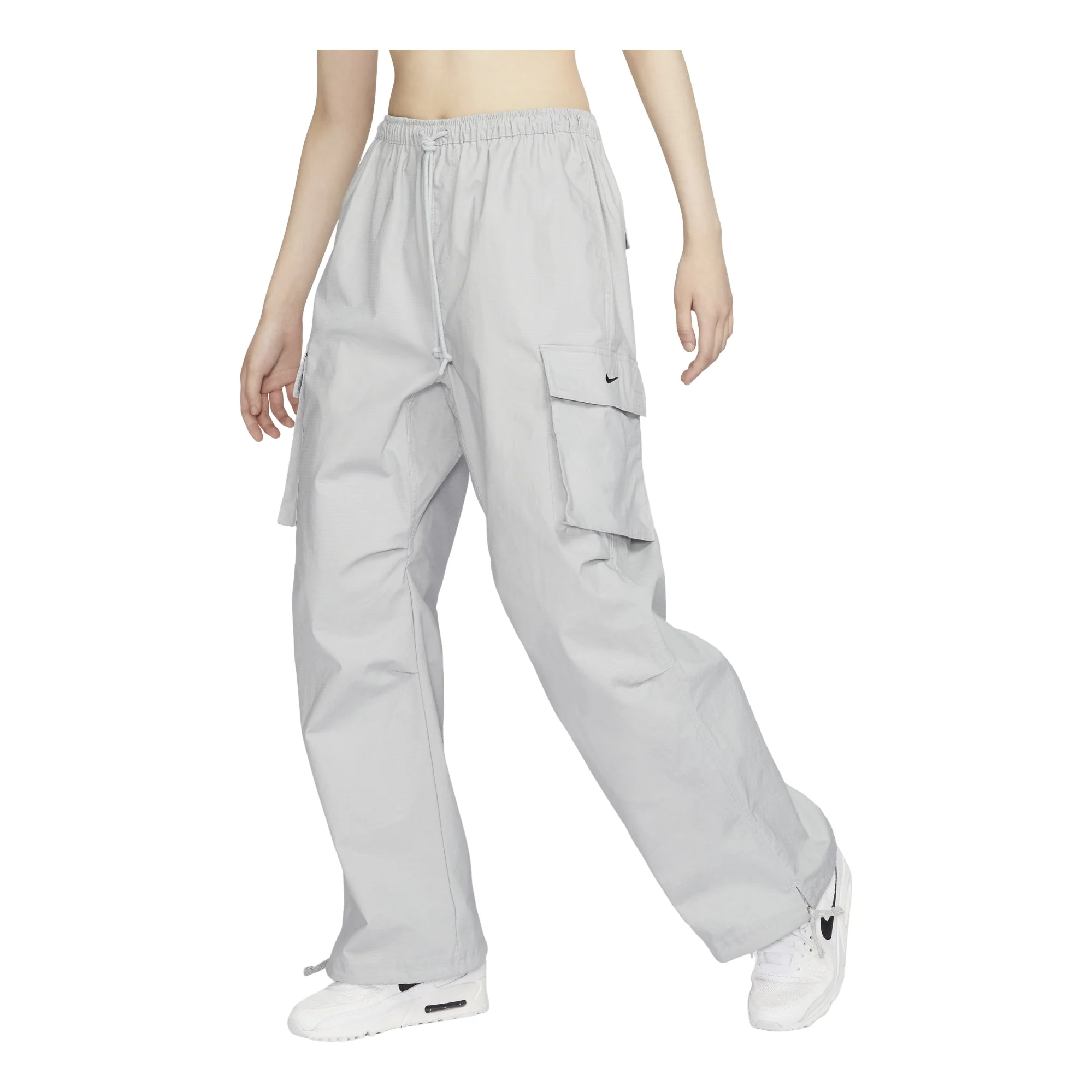 (WMNS) Nike Sportswear Mid-Rise Oversized Cargo Pants Asia Sizing 'Light Smoke Grey' FV7521-077 - 1