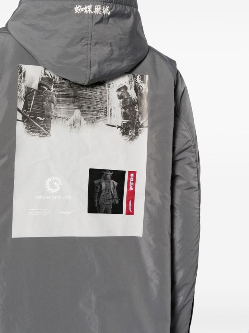 illustration-print hooded jacket 5