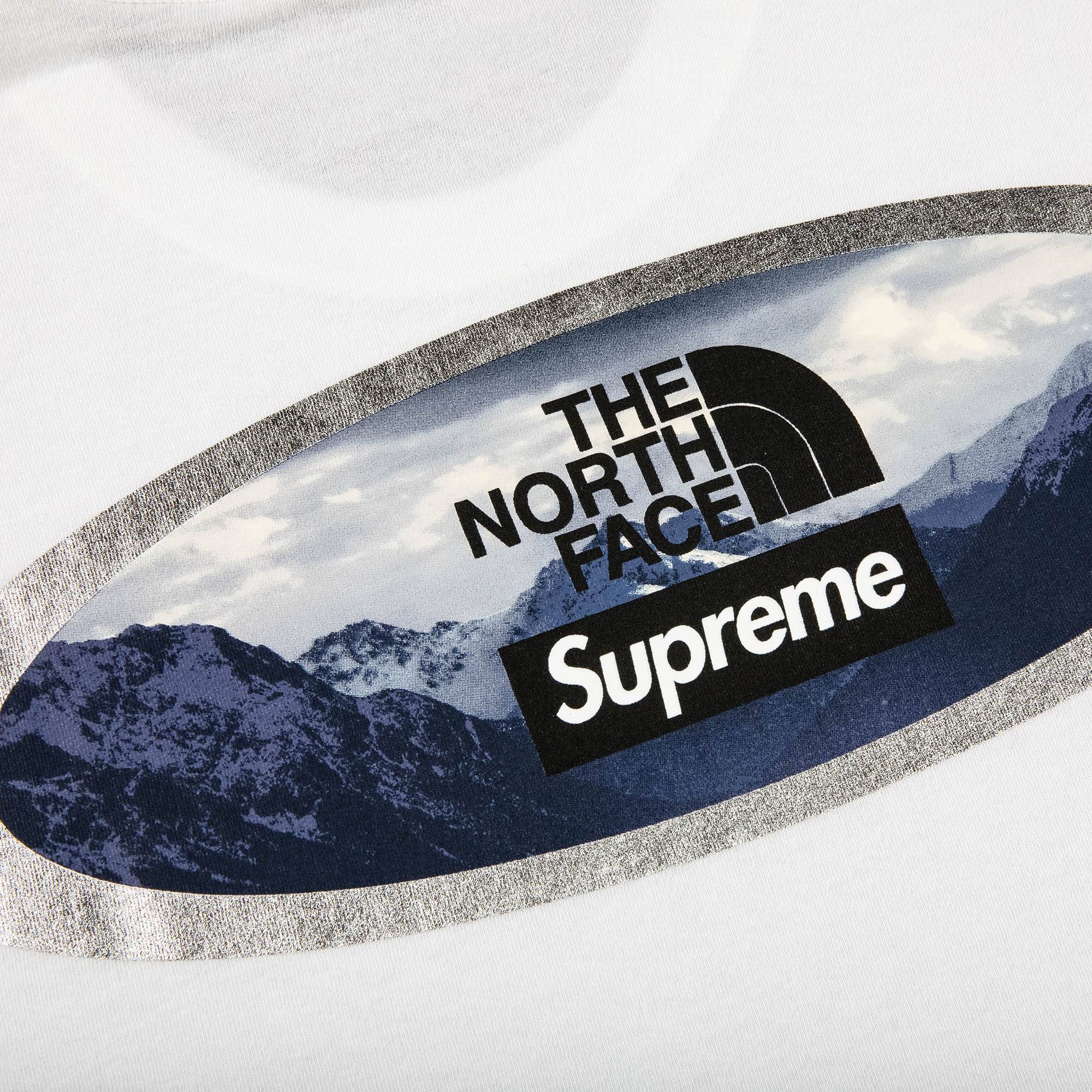 Supreme x The North Face Mountains Tee 'White' - 3