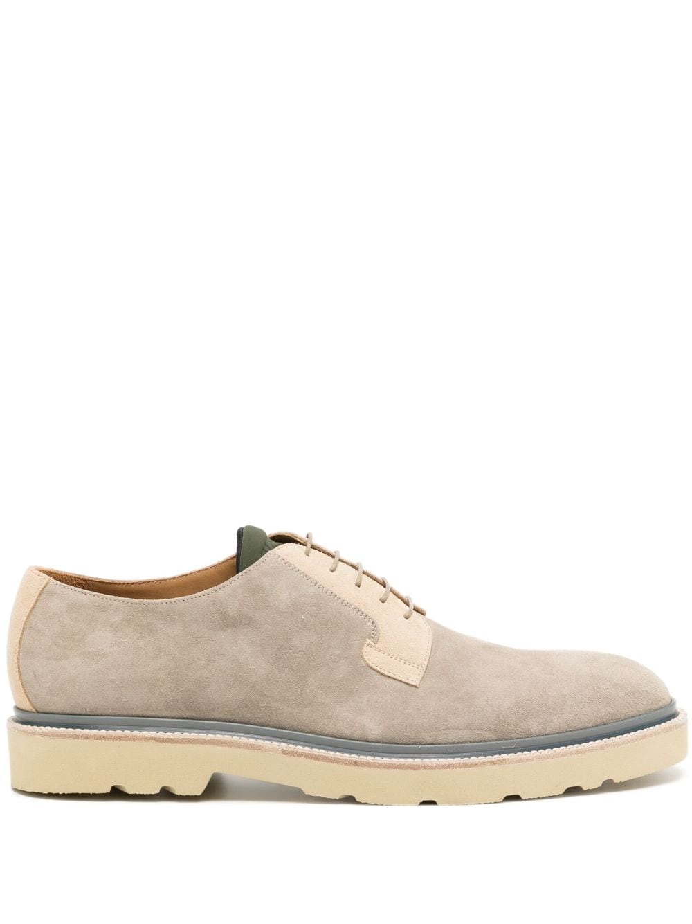 calf leather derby shoes - 1