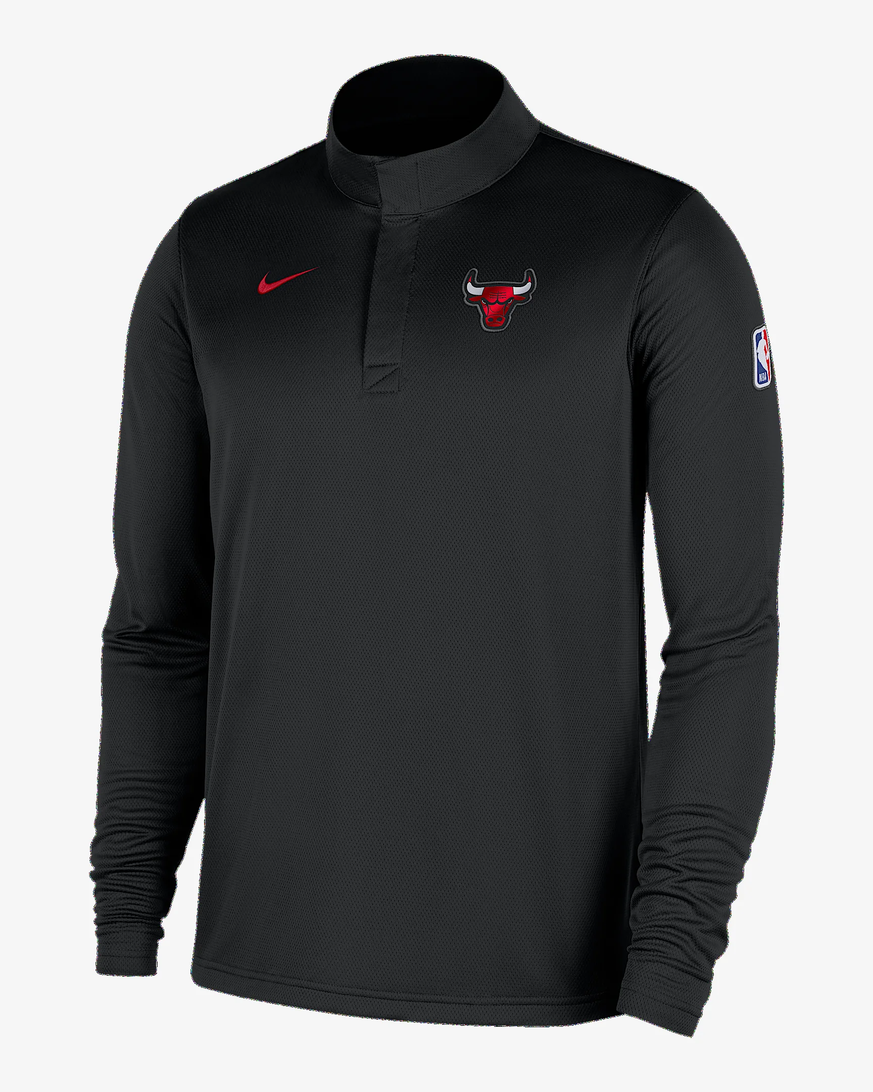 Chicago Bulls Men's Nike Dri-FIT NBA 1/4-Zip Long-Sleeve Top - 1