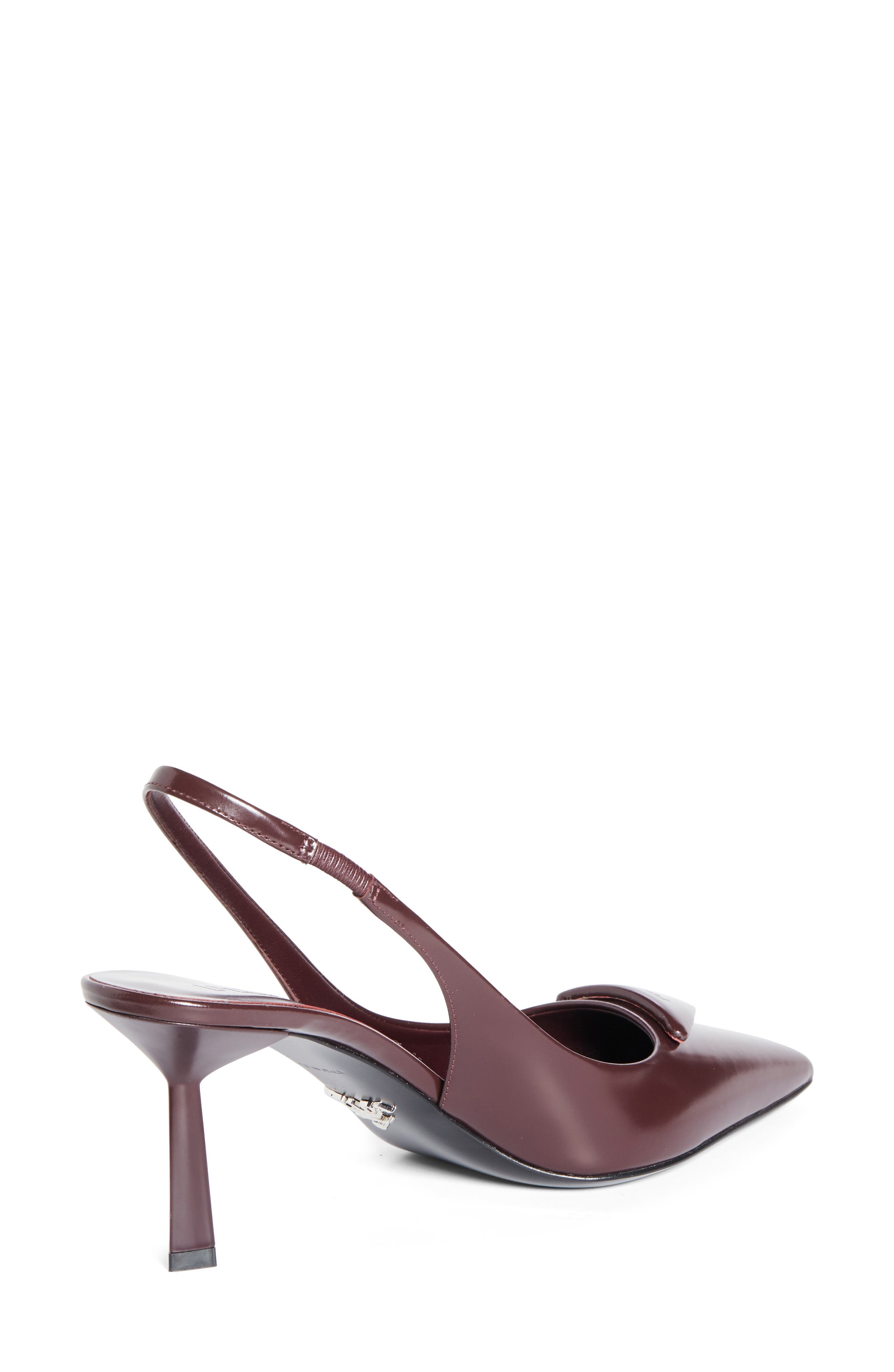 Prada Modellerie Pointed Toe Slingback Pump in Bordeaux at Nordstrom - 2