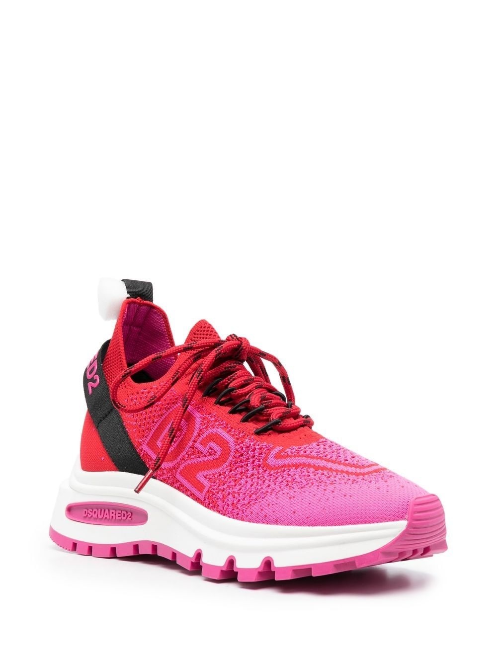 intarsia-knit low-top sneakers - 2