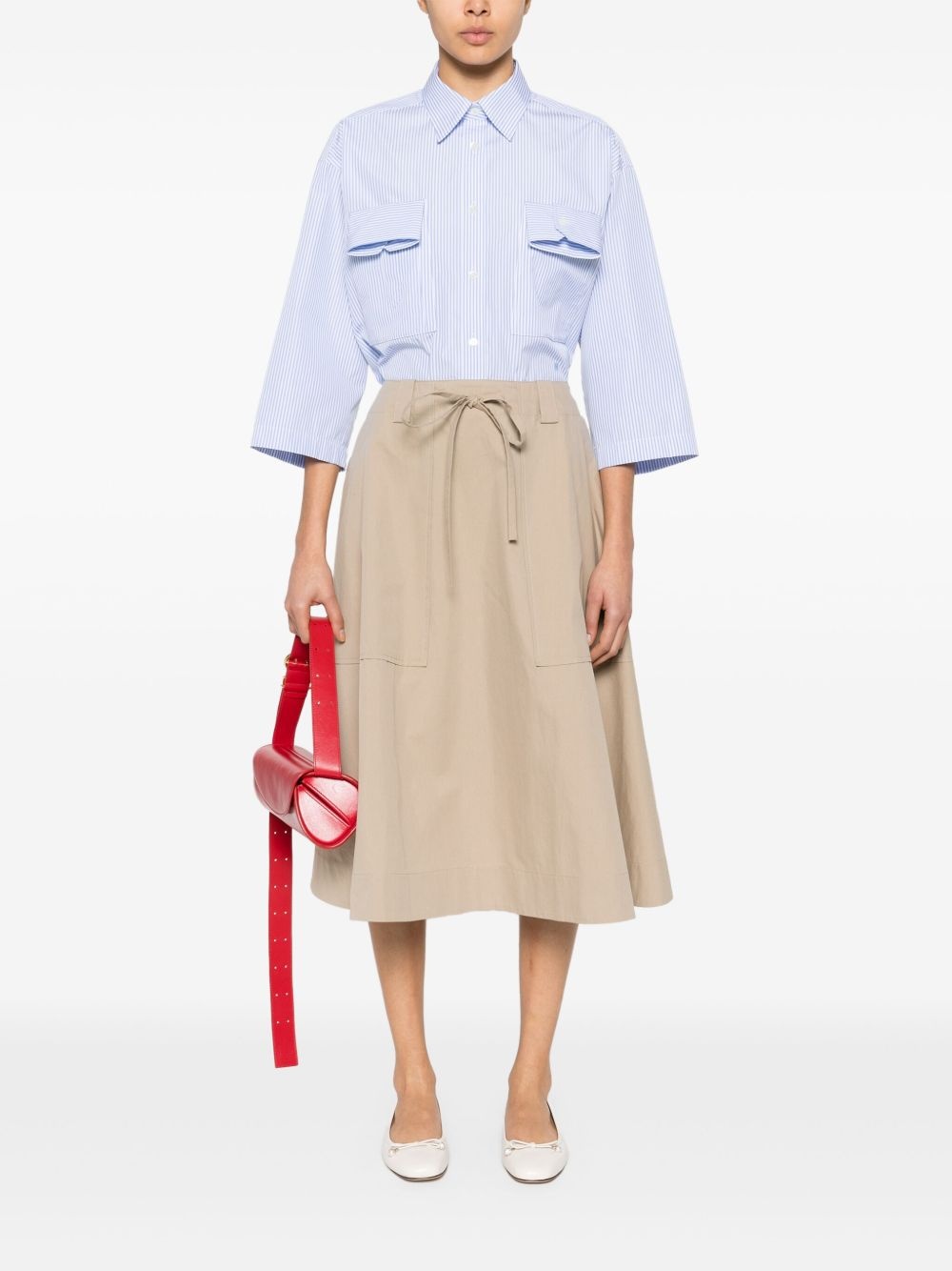 A-line midi skirt - 2