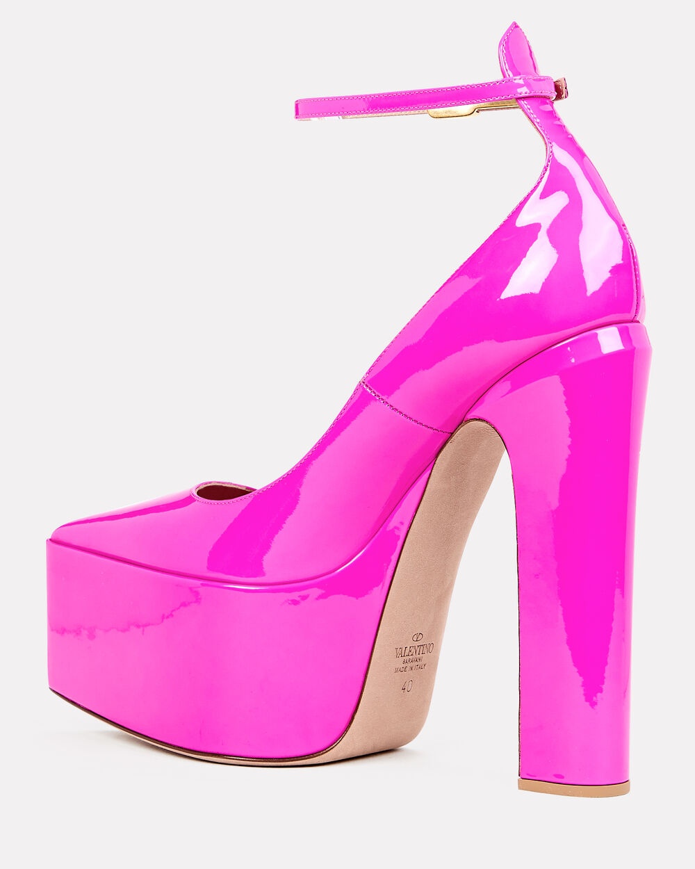 Tan-Go Patent Leather Platform Pumps - 3