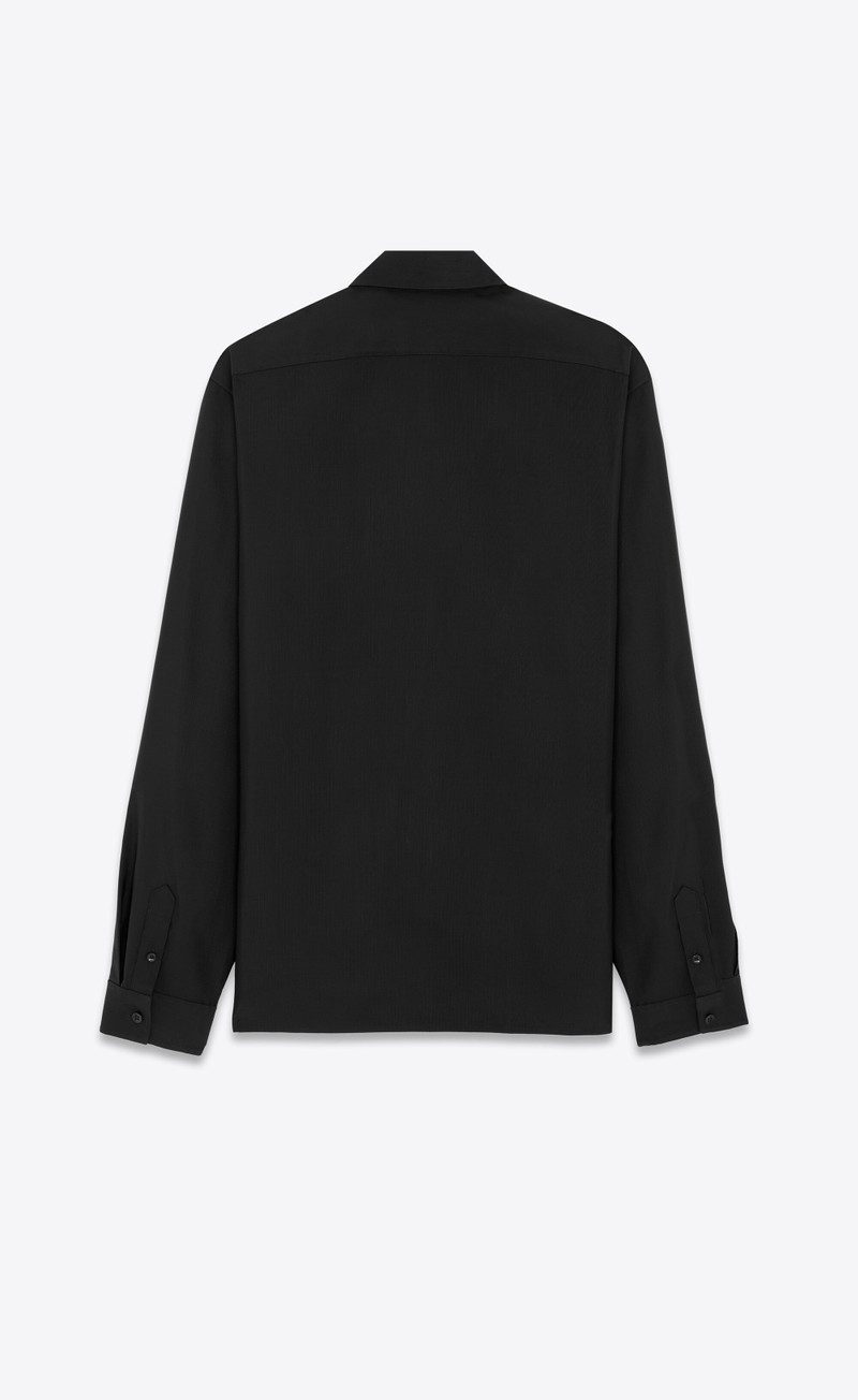 SAINT LAURENT shirt in faille outlook