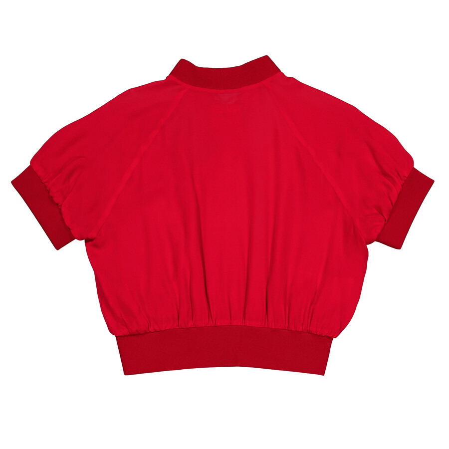 Armani Ladies Blouson Red Zip Jacket - 6