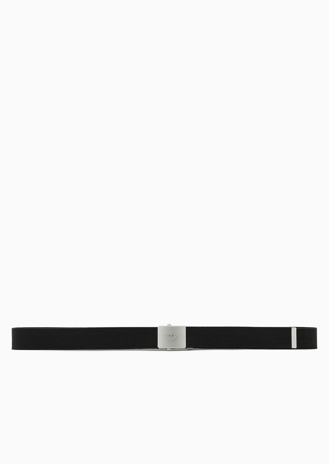 Emporio Armani Sustainability Values Capsule Collection webbing belt with buckle - 3