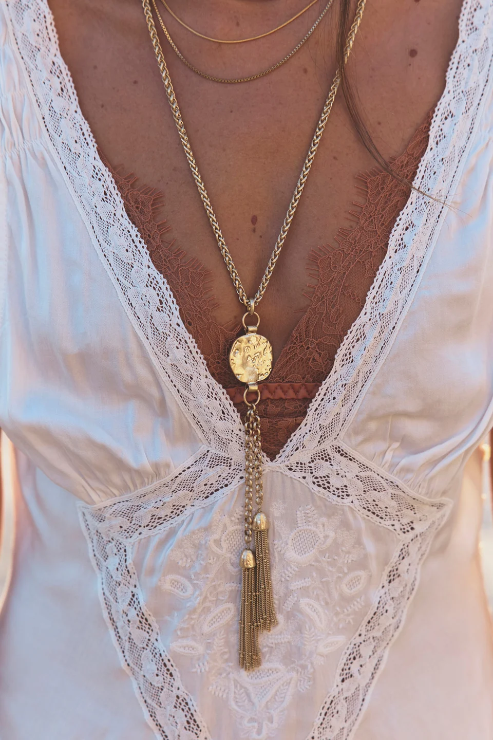 Saskia Tassel Pendant Necklace - 1