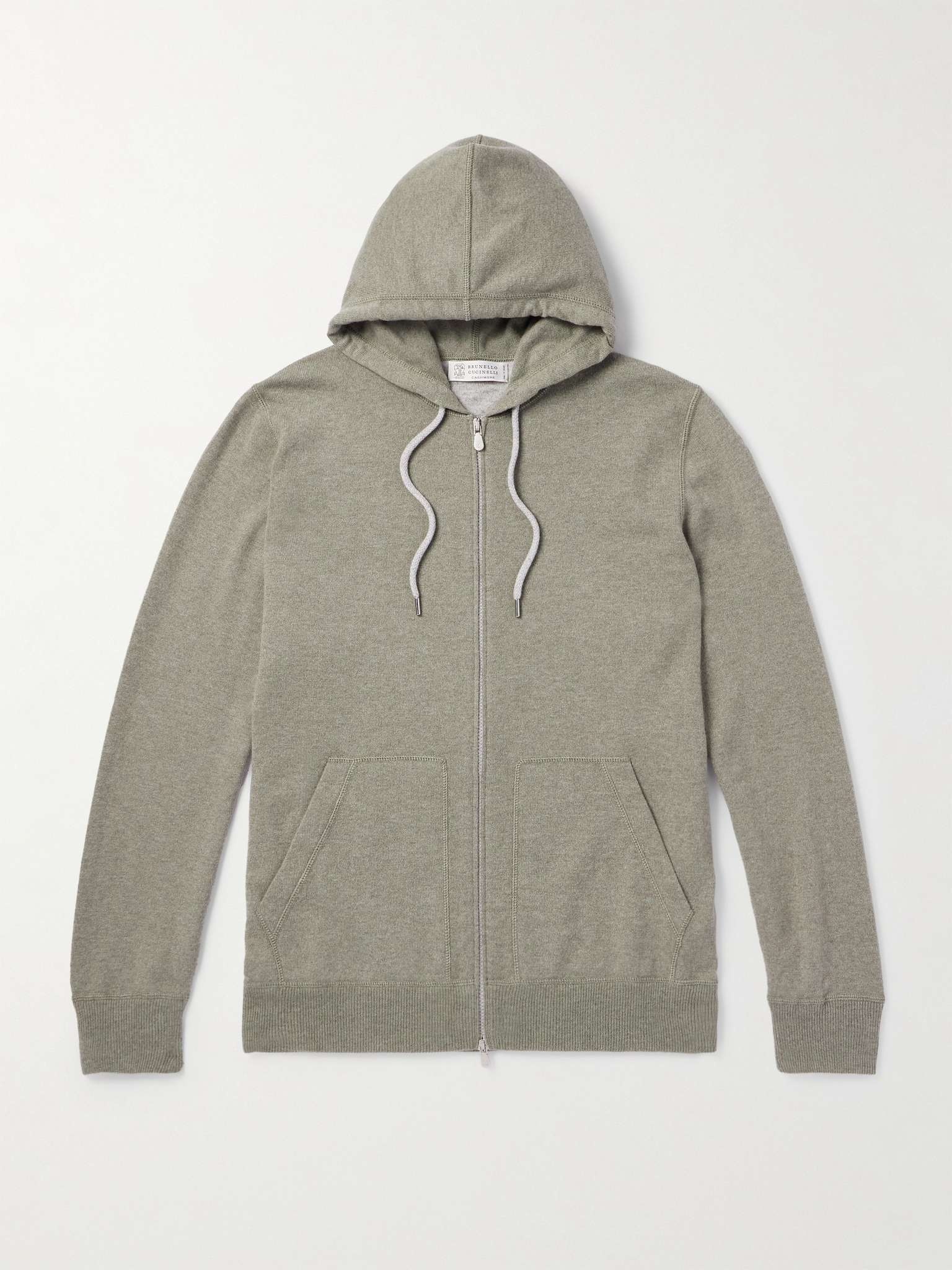 パーカー・フーディ Brunello Cucinelli High Collar Zip Sweatshirt With Cashmere Brunello Cucinelli zip-up Cashmere Hoodie | Neutrals | FARFETCH