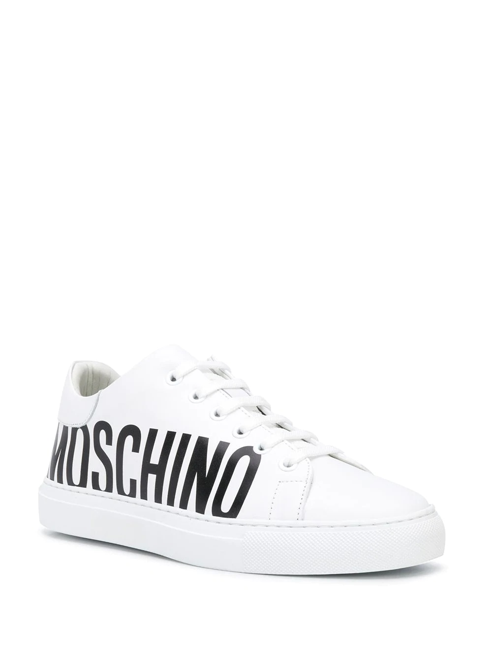 logo-print low-top sneakers - 2