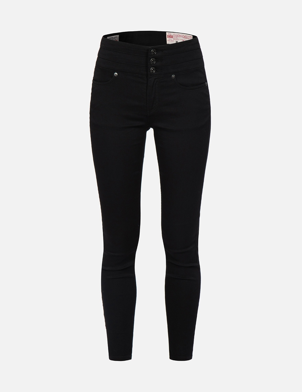 BROCADE SEAGULL AND KAMON APPLIQUÉ SKINNY JEANS - 2