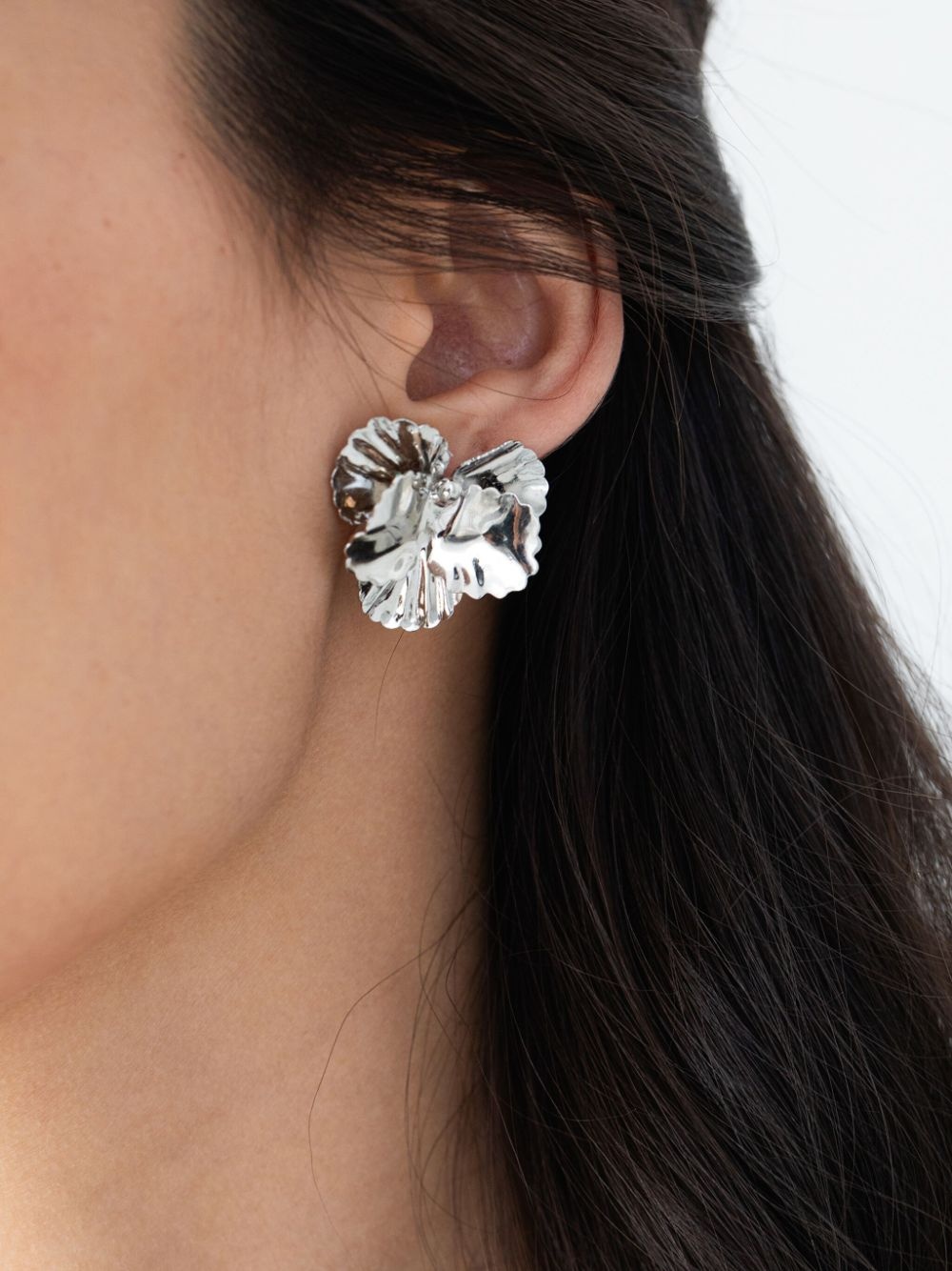 Pansy stud earrings - 3