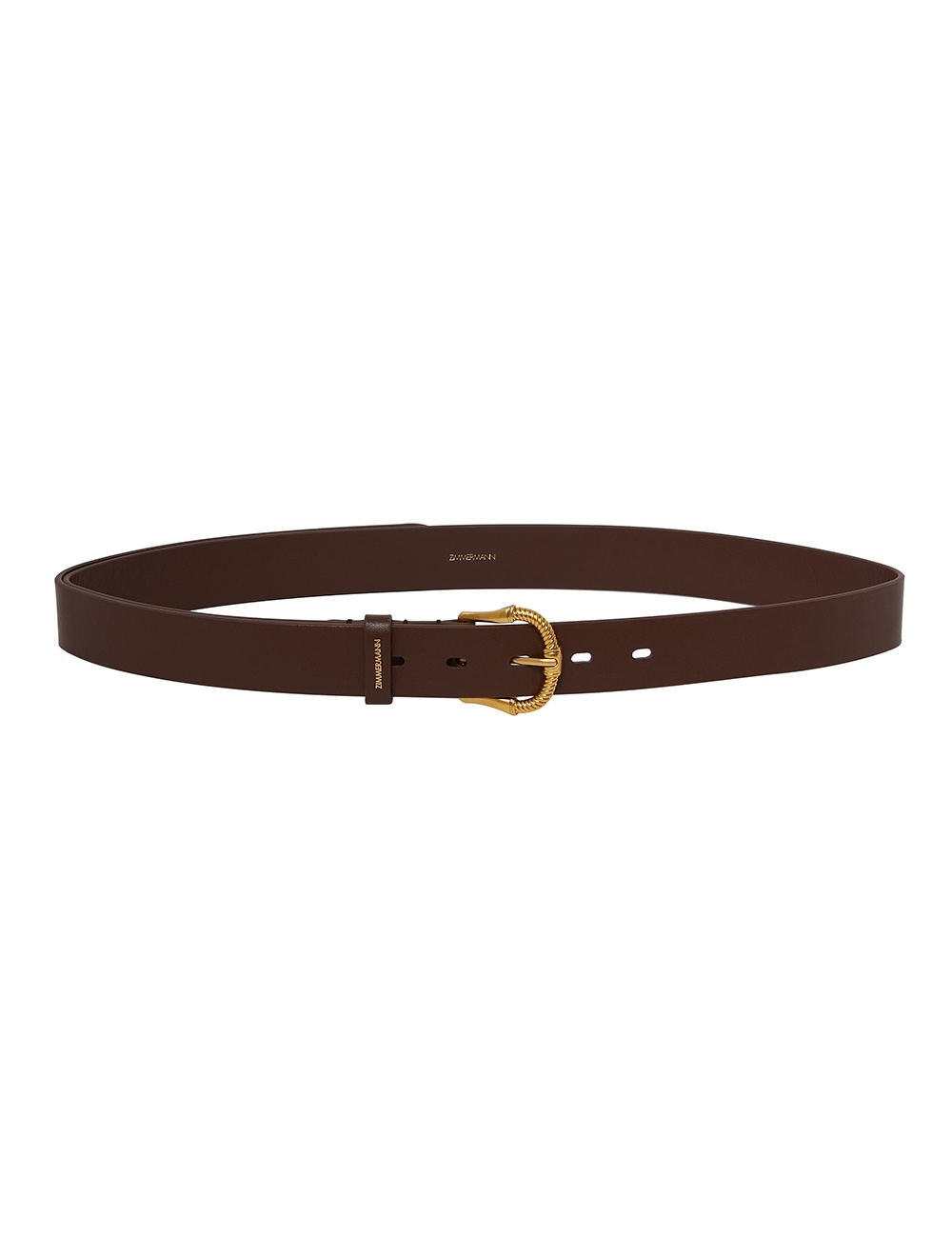 TWISTED BUCKLE LEATHER BELT 30 - 1