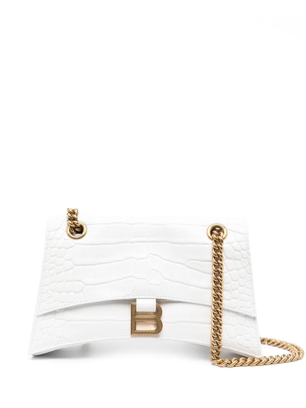Crush crocodile-embossed crossbody bag - 1