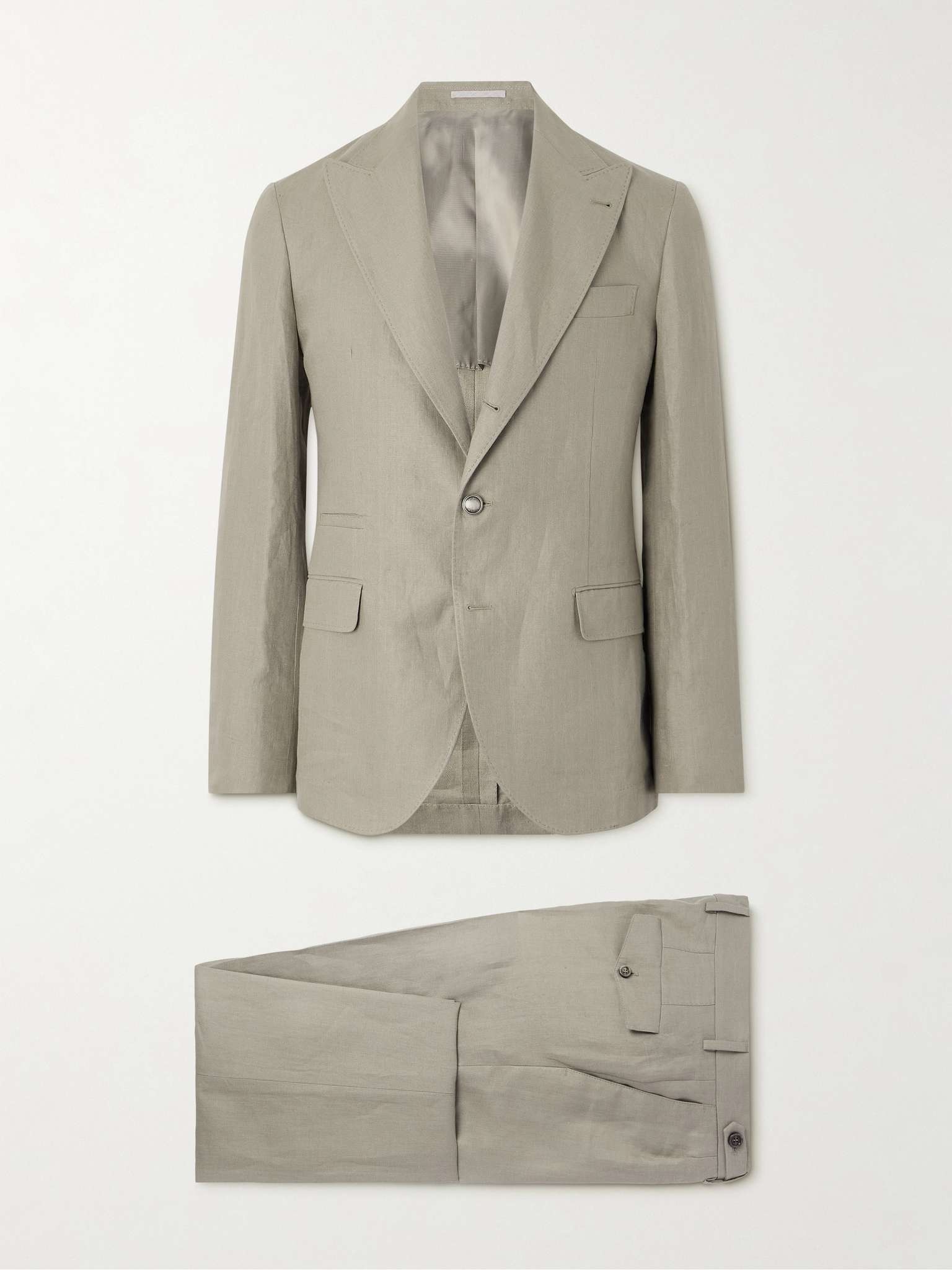 Herringbone Linen Suit - 1