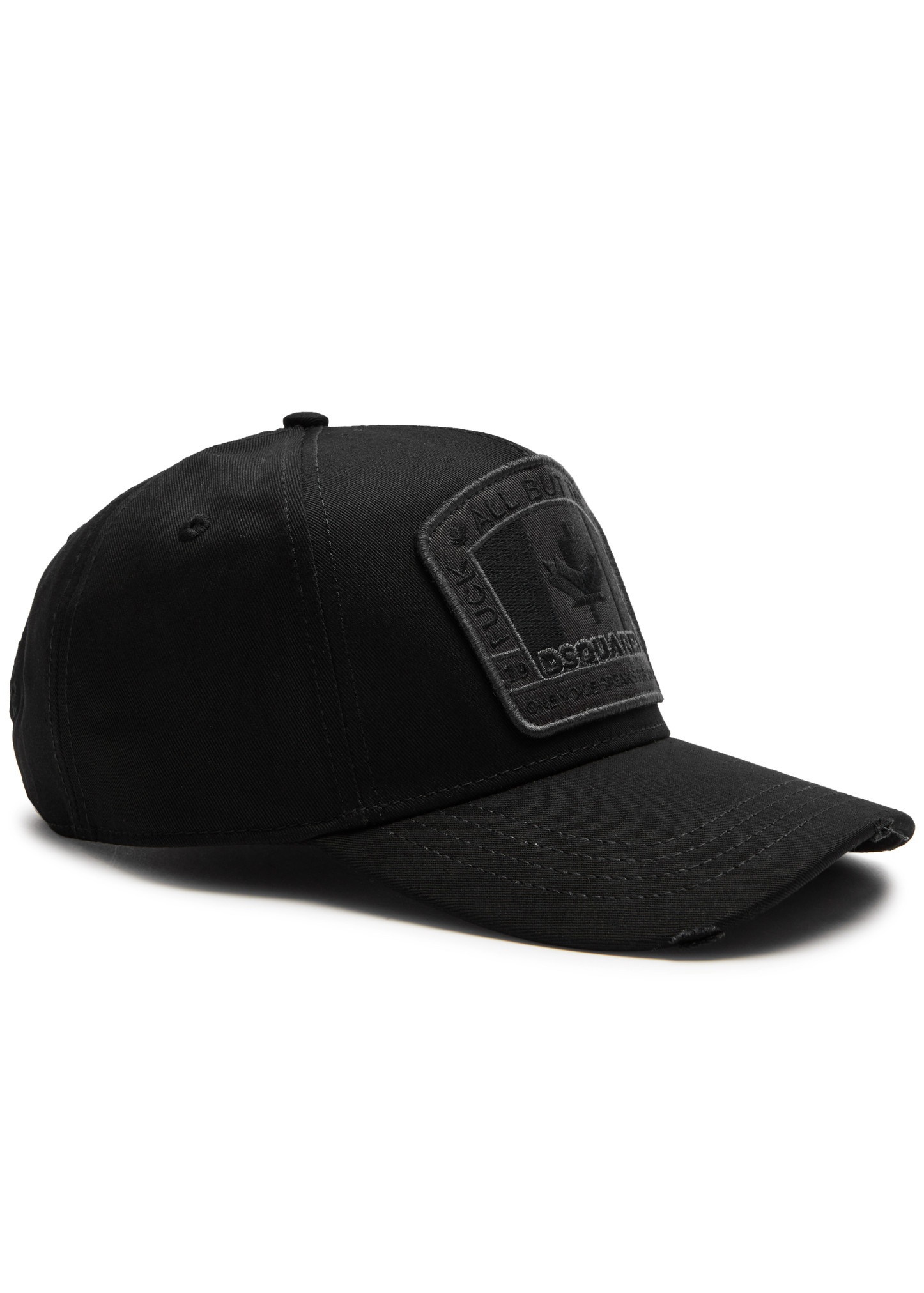 Logo-appliquéd cotton cap - 1