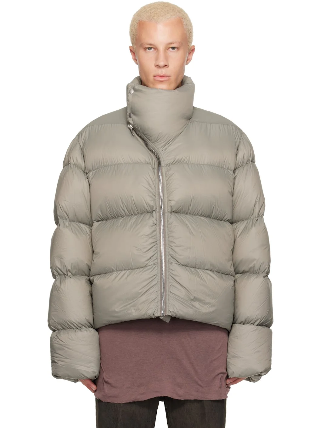 Gray Tower Turtle Down Jacket - 1